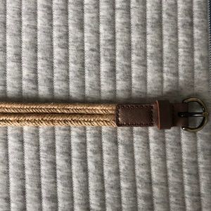 brown, tan & gold belt from anthropologie